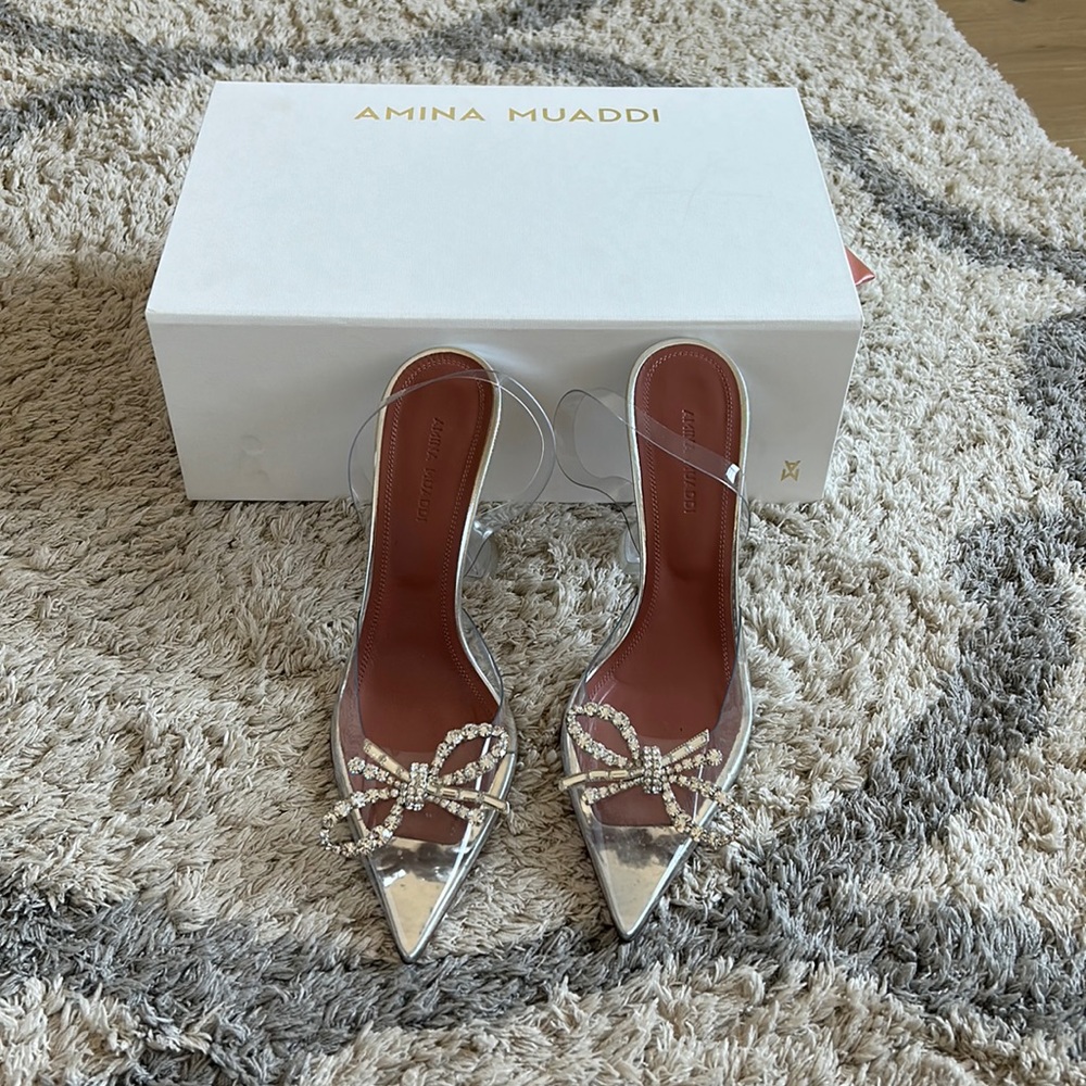 Amina Muaddi Rosie Glass Heel
